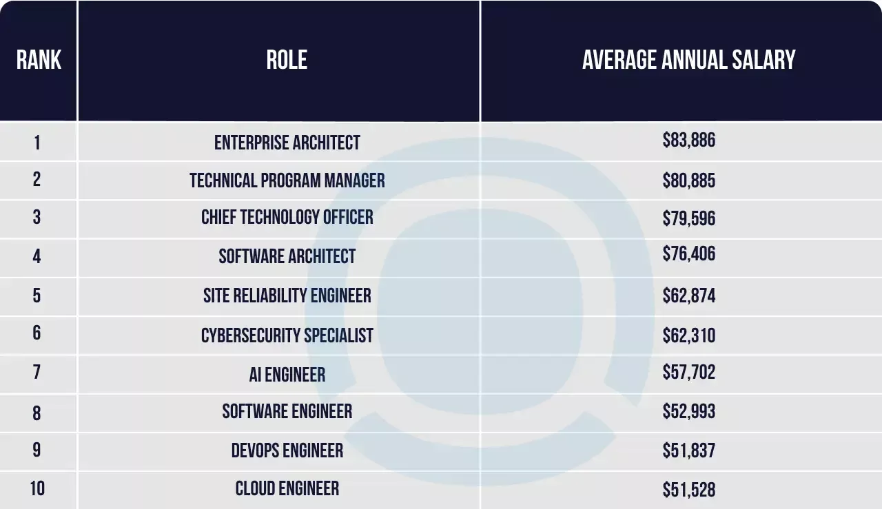 The most lucrative software roles ressearch